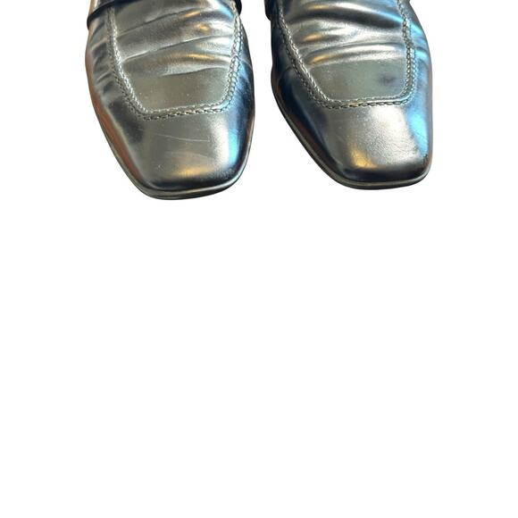 Gucci Men\'s Black Leather Mila Wimbledon Logo Loafers Size 10.5 Shoes main image 6